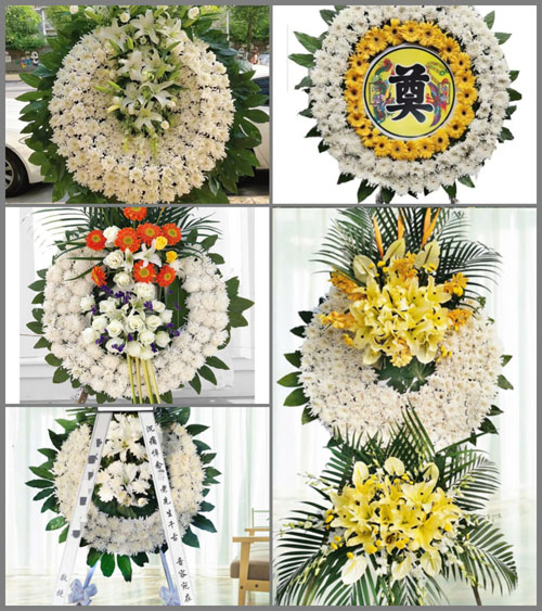 湖北黄冈市英山县孔家坊乡难作堰村花圈速递